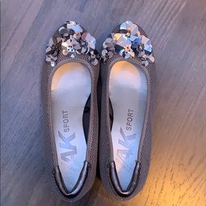 silver shoes (worn once)